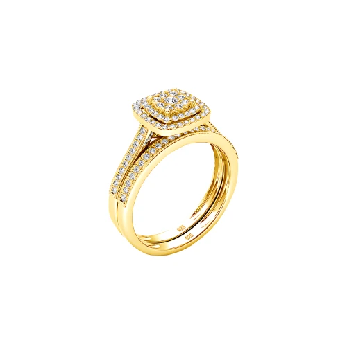 Gold Moissanite Rings