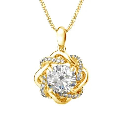 Star of David Moissanite Necklace