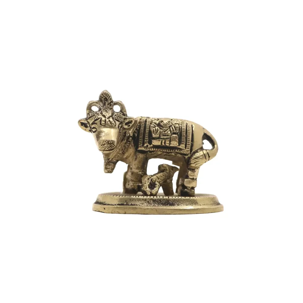 Golden bronze cow